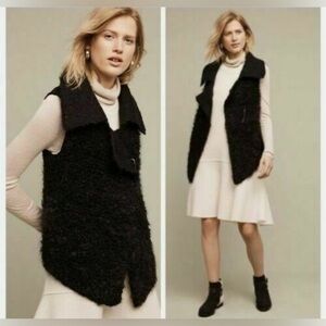 Sleeping On Snow Anthropologie Black Cardigan XS
